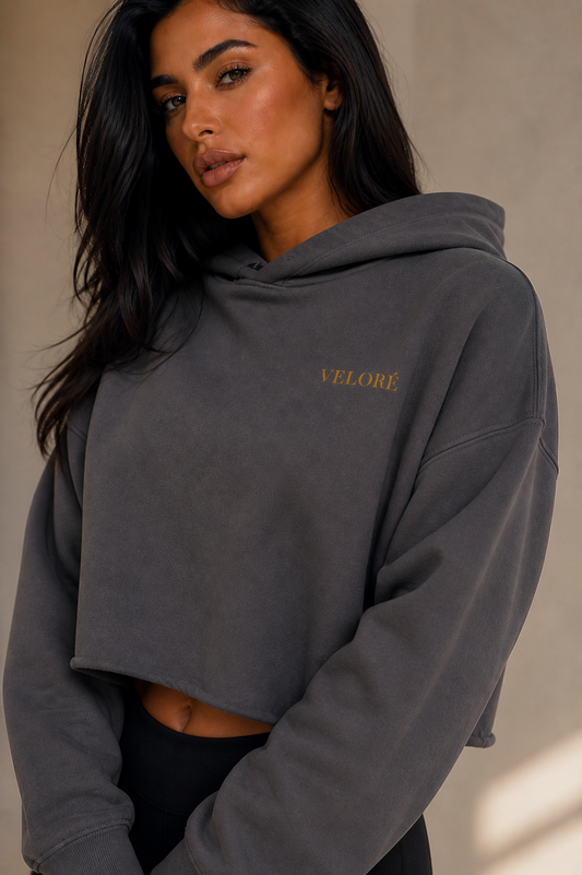 Storm Cropped Hoodie — Veloré